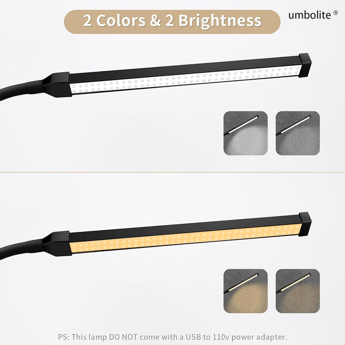 Lash Light, LED Floor Lamp, Reading Floor Lamp, Adjustable Gooseneck, 3 Heights, 10W Dual Brightness, Portable Standing Lamp for Eyelash Extensions, Makeup, Office