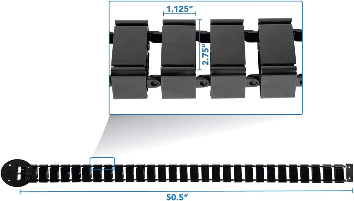 Mount-It! Cable Management Spine, 50" Desk Cord Organizer