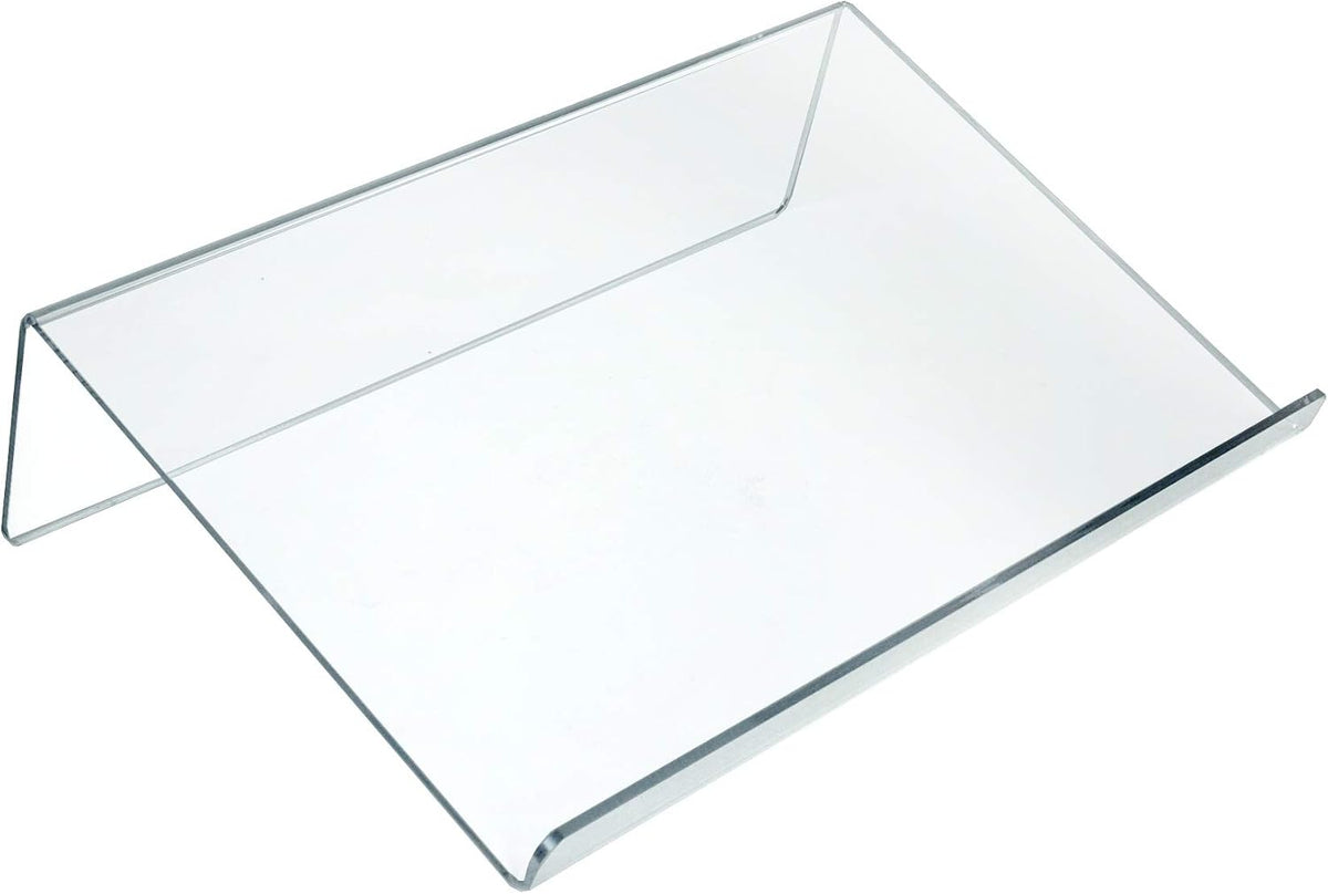 Azar Displays - 515542 - Acrylic Book Stand Holder 3/16" Thick, Size: 18"W x 12"D x 5"H