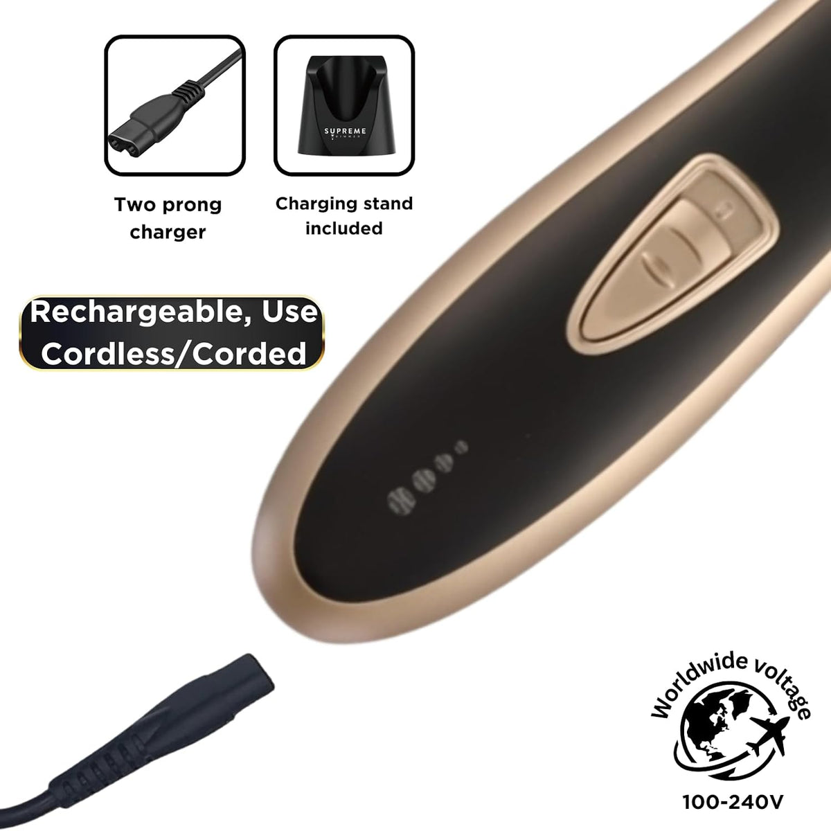 Supreme Trimmer T-Shaper Professional Zero-Gap Barber Trimmer ST5210