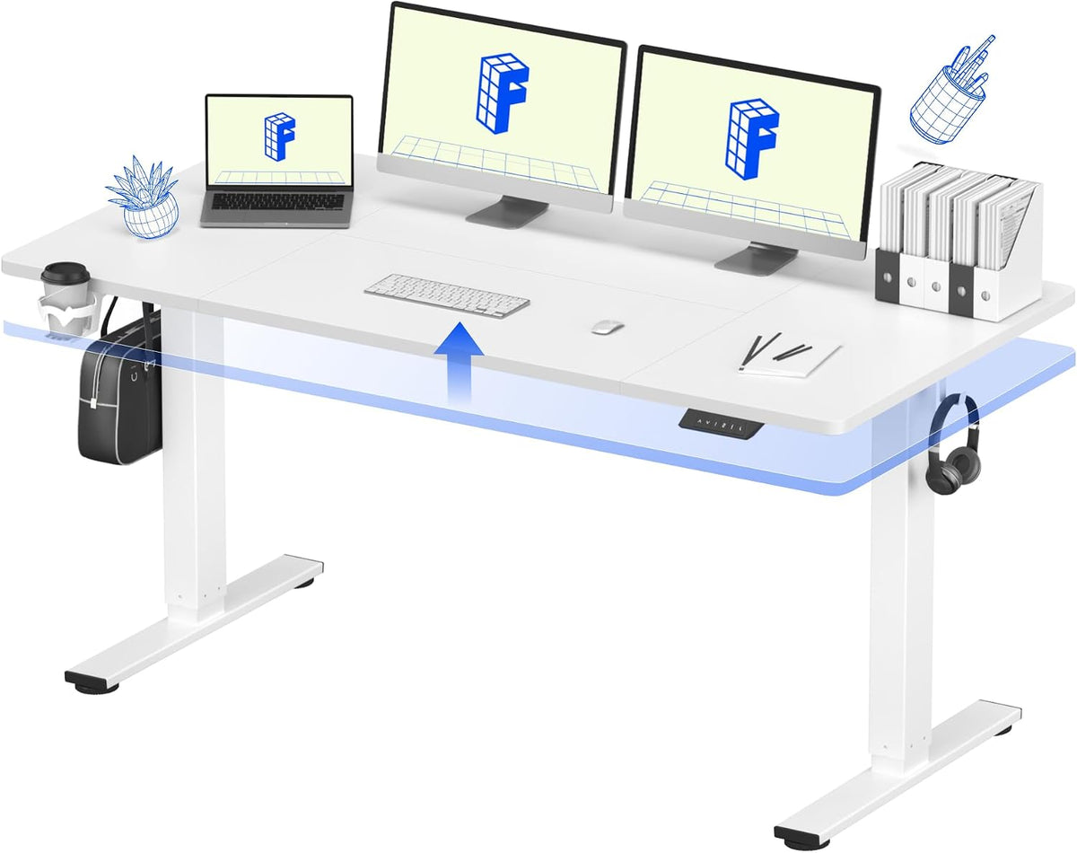 FLEXISPOT 63"x32" Height Adjustable Commercial Office Standing Desk