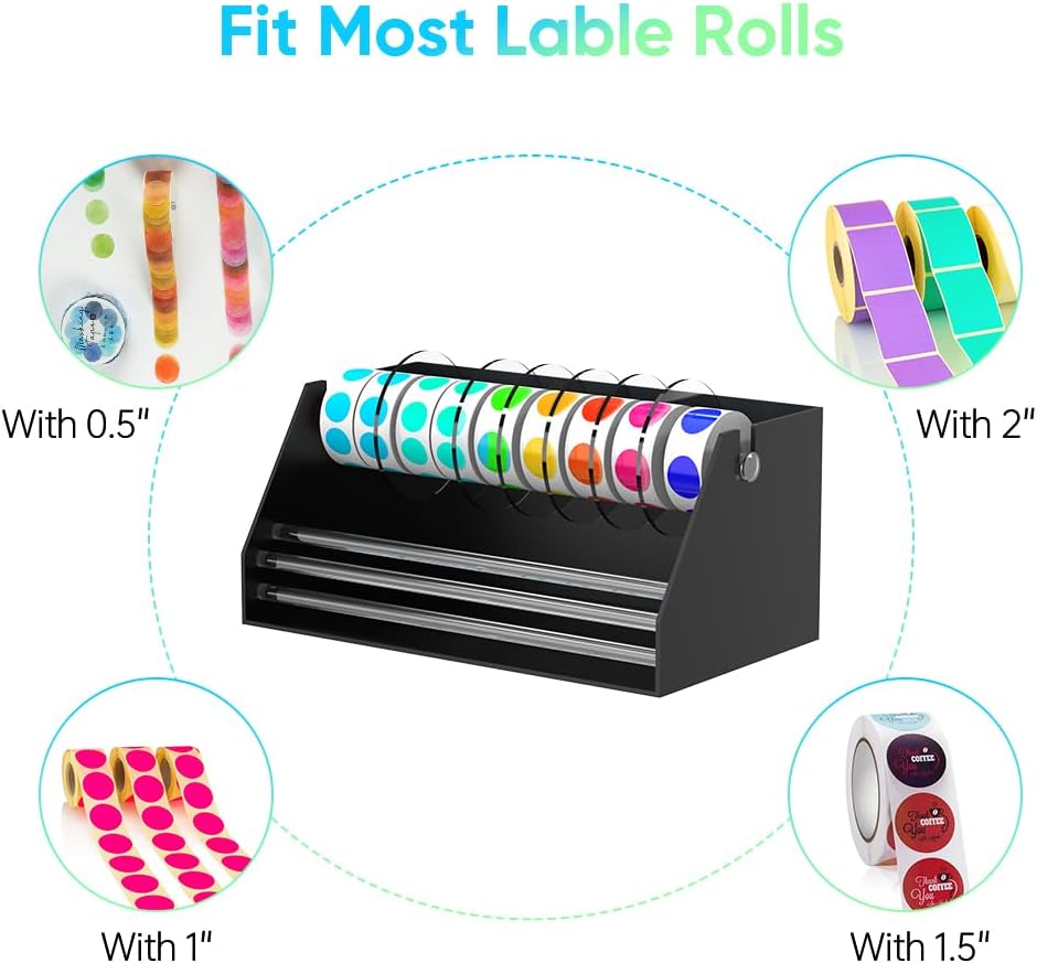 Acrylic Sticker Label Roll Dispenser - Label Dispenser Sticker Roll Holder