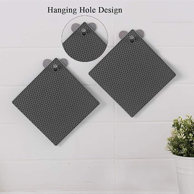 Silicone Trivets for Hot Pots and Pans, Heat Resistant Durable Flexible