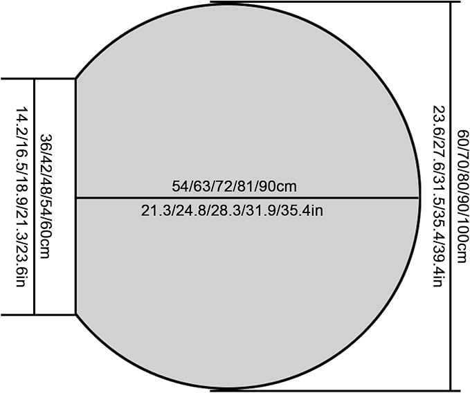 Half circle mirror，half circle mirrors