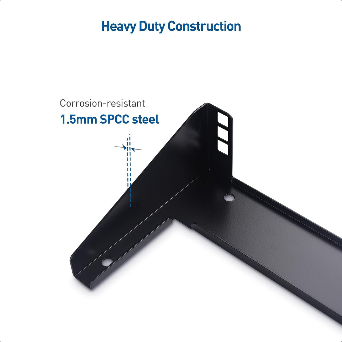 [Enhanced] Cable Matters Max 170 lbs 19-inch Vertical 1U Wall Rack Bracket