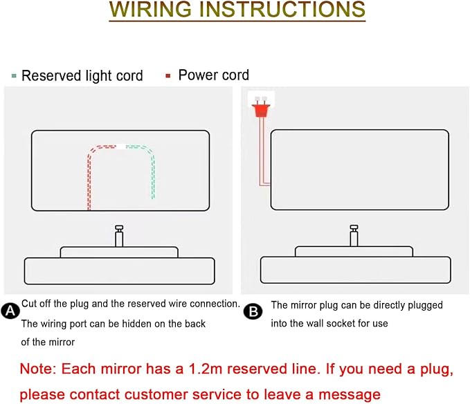 Smart Lighted Bathroom Mirror for Wall，Bathroom Mirror