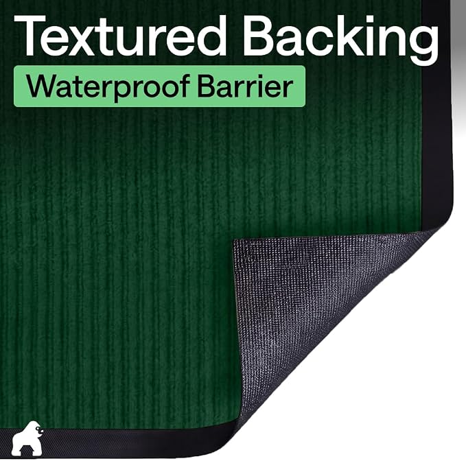 GORILLA GRIP Waterproof Traffic Guard Door Mat, Heavy Duty Entryway Mats