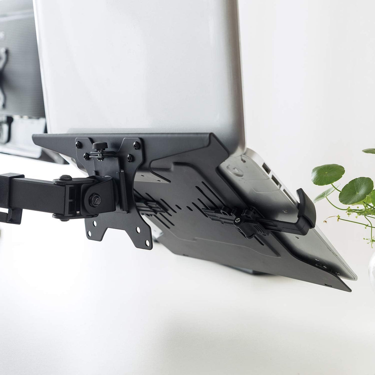 HumanCentric Laptop VESA Mount Tray for Monitor Arms, Stands, 75mm & 100mm