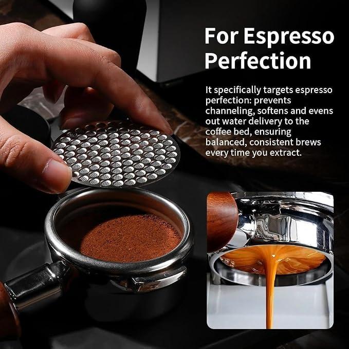 watchget 58.35mm Espresso Puck Screen Reusable Mesh Coffee Filter 0.8mm