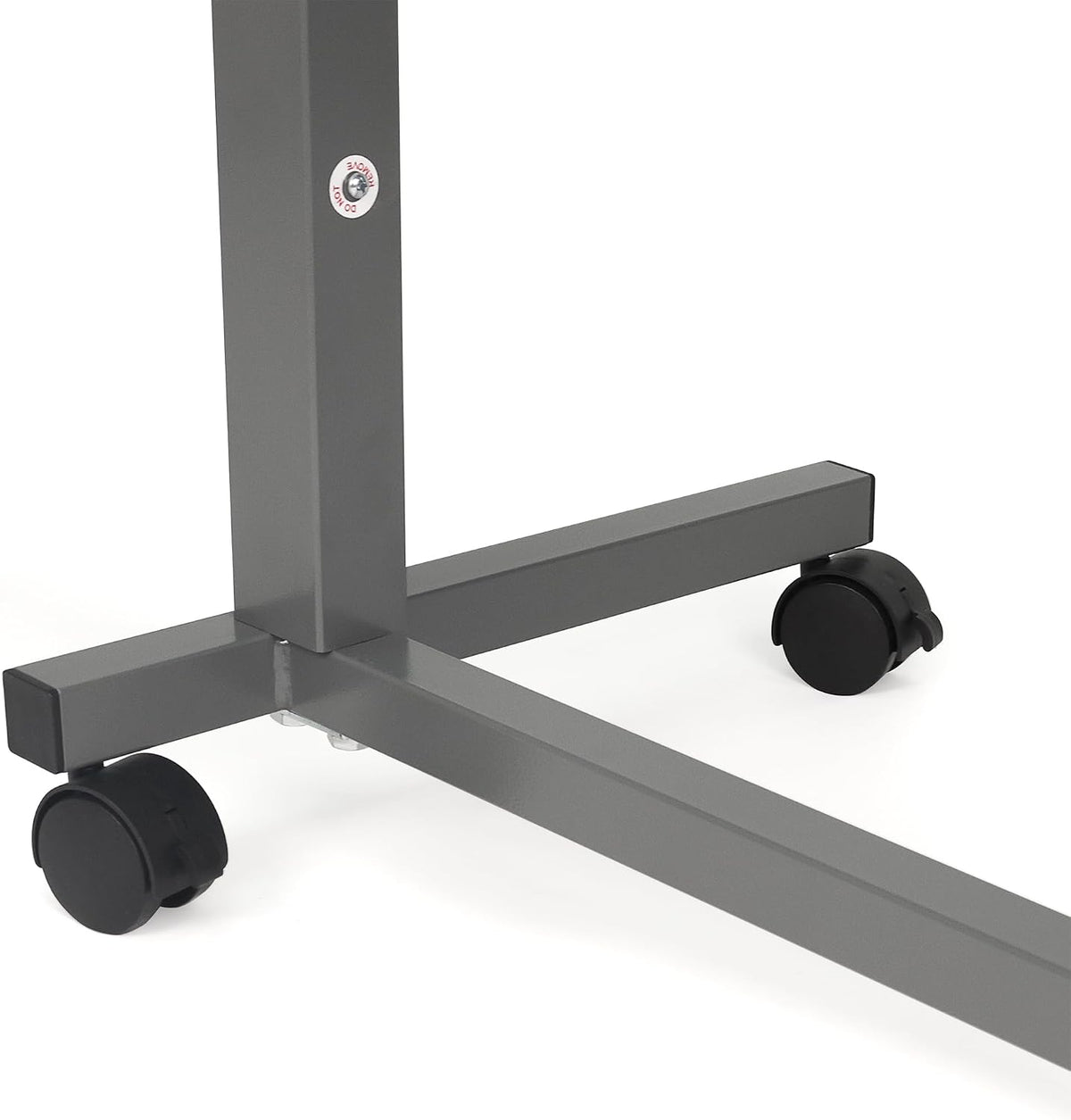 Vaunn Medical Cart Adjustable Overbed Table with Wheels – Rolling Bedside Table for Hospital, Portable Standing Cart & Laptop Desk for Bed, Couch, Wheelchair