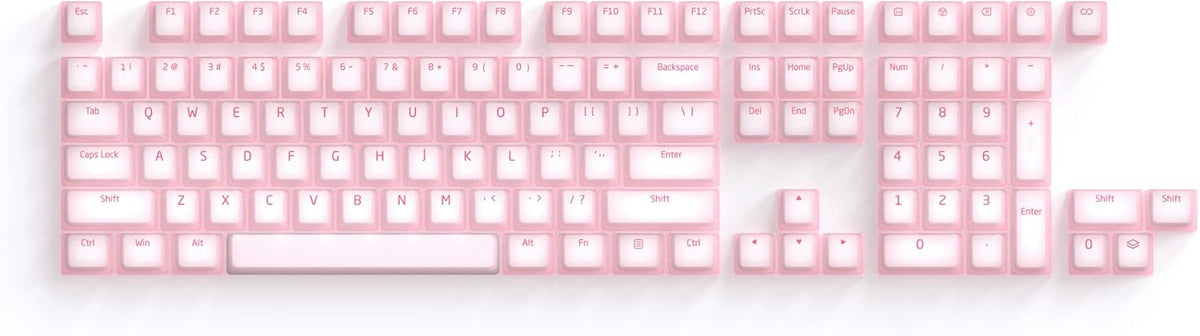 KPREPUBLIC Nogi Cherry Profile ABS Silicone Keycap White Black Sakura Pep Very Peri for Keyboard gh60 Poker 87 tkl 104 ansi xd64 bm60 xd68 (Nogi Pep Set x1)