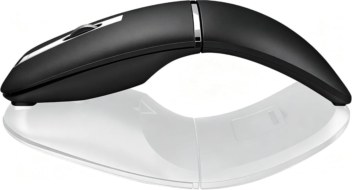 Bluetooth Arc Travel Mouse - BT & USB Wireless Dual Mode, Rechargeable