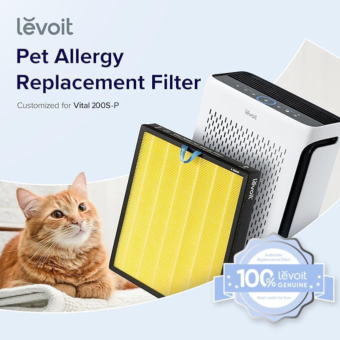LEVOIT Genuine Vital 200S-P Air Purifier Pet Allergy Replacement Filter