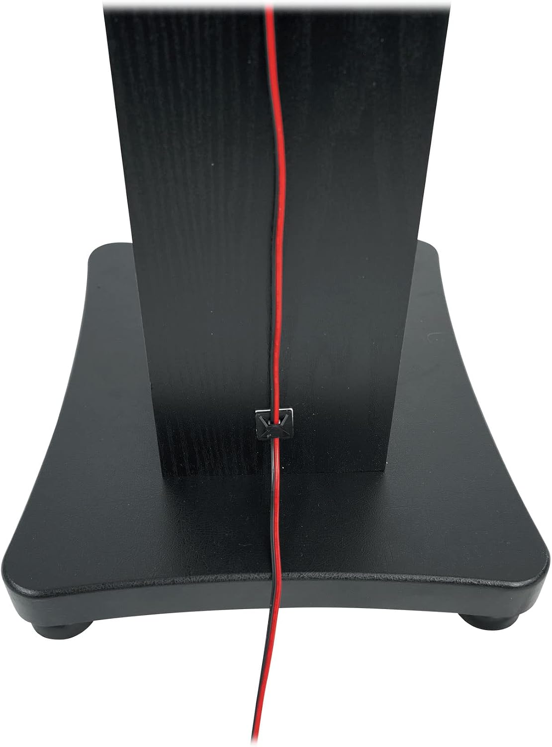 Rockville SS28B Black Wood Grain 28" Solid Home Speaker Stands Pair