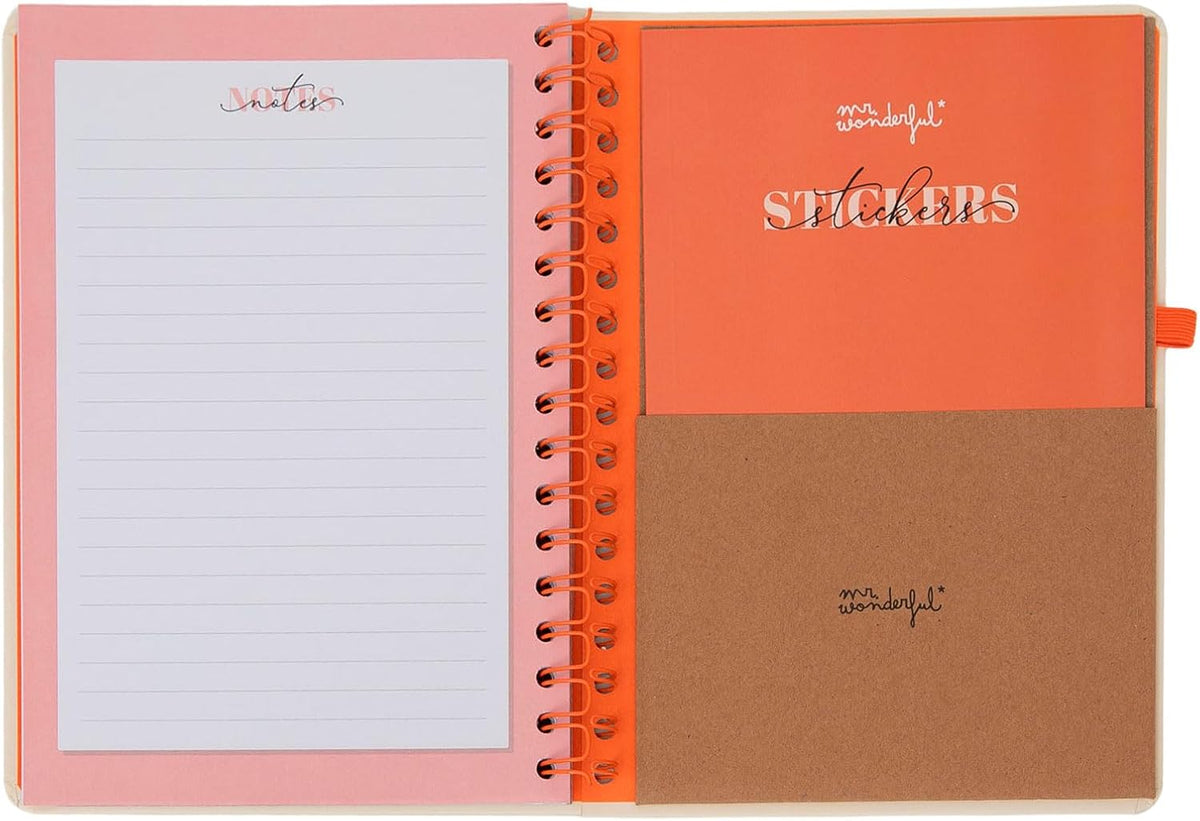 Mr. Wonderful - Office 2026 Week to View Diary - No Limits, Only Style