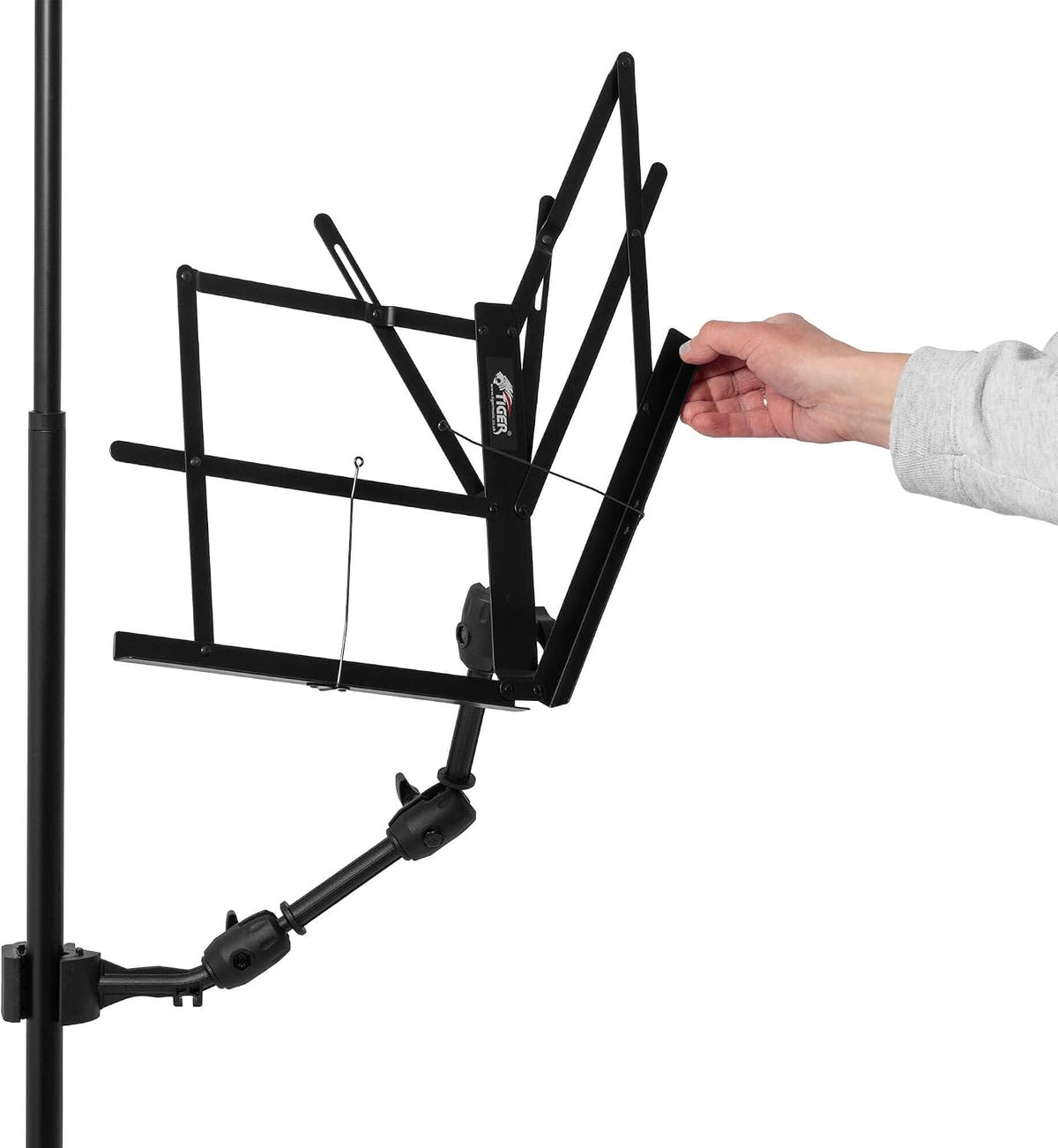 Tiger MSA32-BK Clamp-On Foldable Music Bookplate