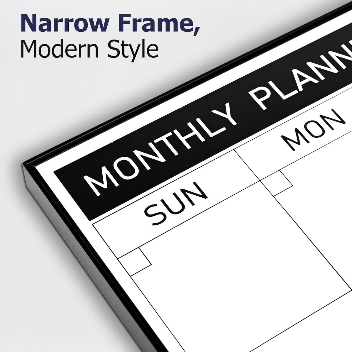 Dry Erase Calendar with Cork Board for Wall | 24"x18" Whiteboard Calendar with Aluminium Alloy Frame, Magnetic Monthly Wall Calendar for Home Office Planner Memo