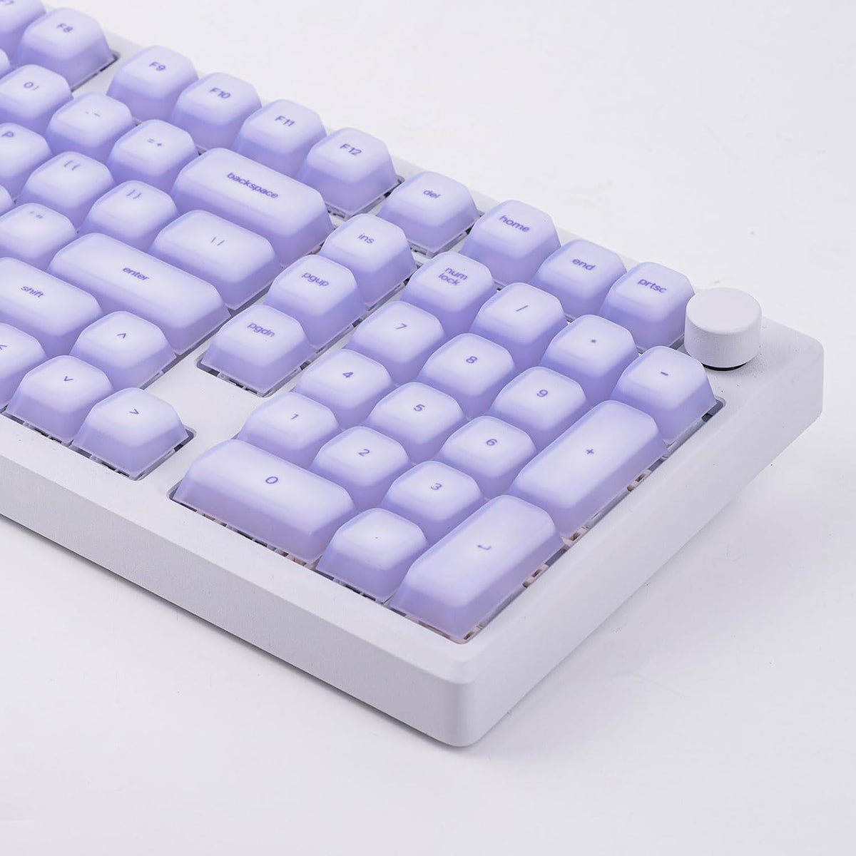 EPOMAKER AegisSil Keycap Set, Silicone Material, Cherry Profile, 113 Keys, 65%/75%/Full Size, Custom Keyboard Keycaps Set for Cherry MX, Kailh, Outemu, Gateron Mechanical Gaming Keyboard (Purple)