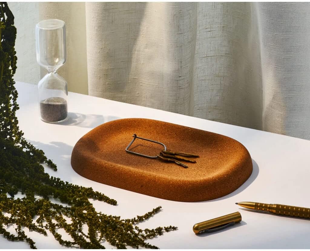 Craighill Little Cloud Cork Tray, Catch All Key Tray for Entryway & Dresser