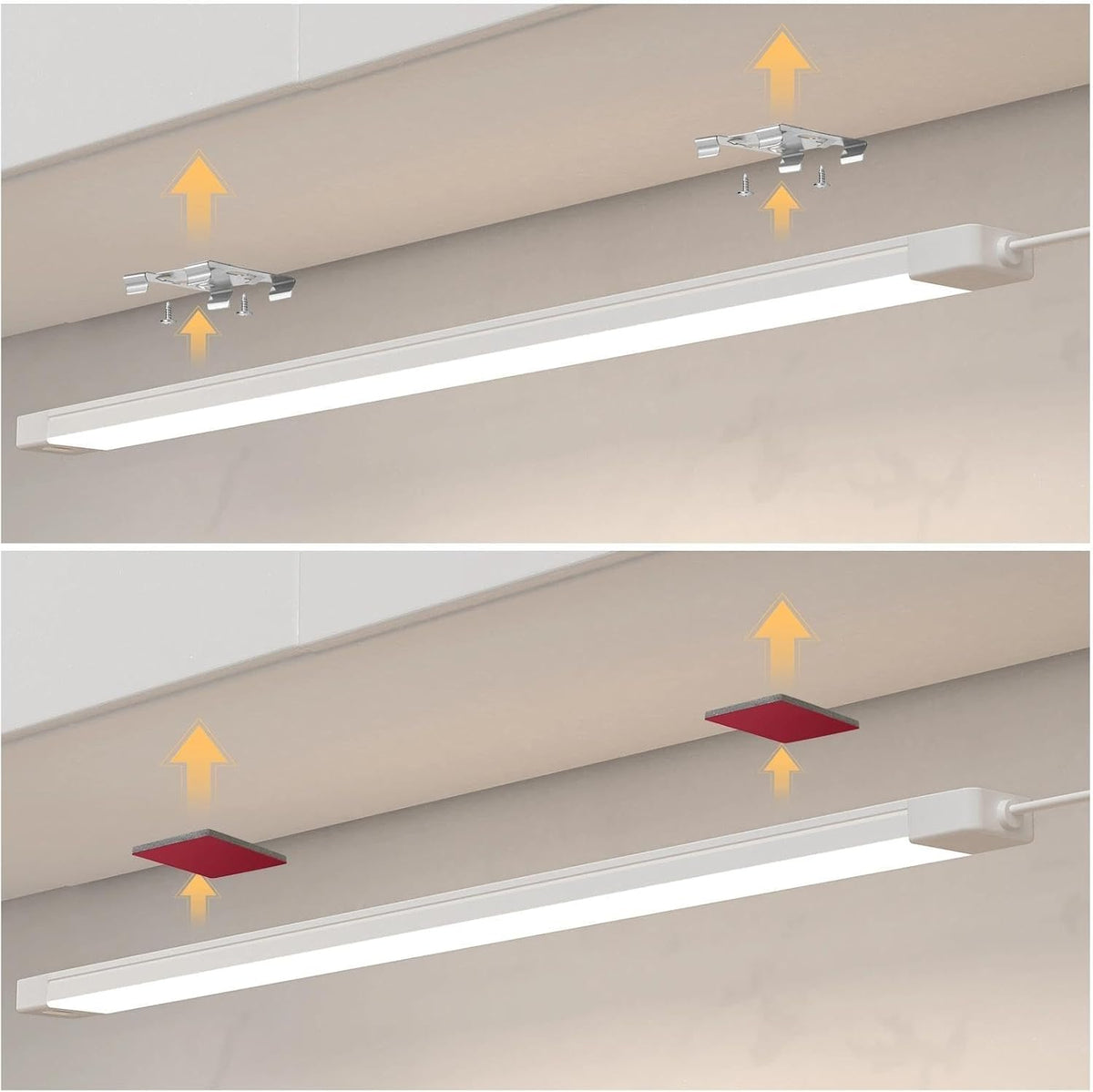 MYPLUS 24 Inch Under Cabinet Lights with Hand Wave,Plug and Play