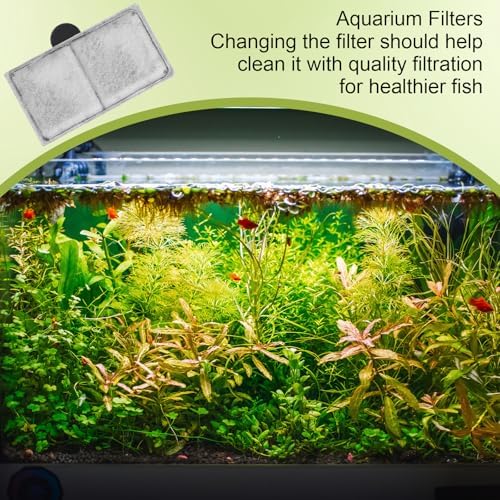 6PCS Filter Cartridges Compatible with Top Fin, EF-S, BF5, BETTAFLO, PF10 3.7x2.1 Inch Replacement Filter for Aquarium Fish Tank Water Filtration