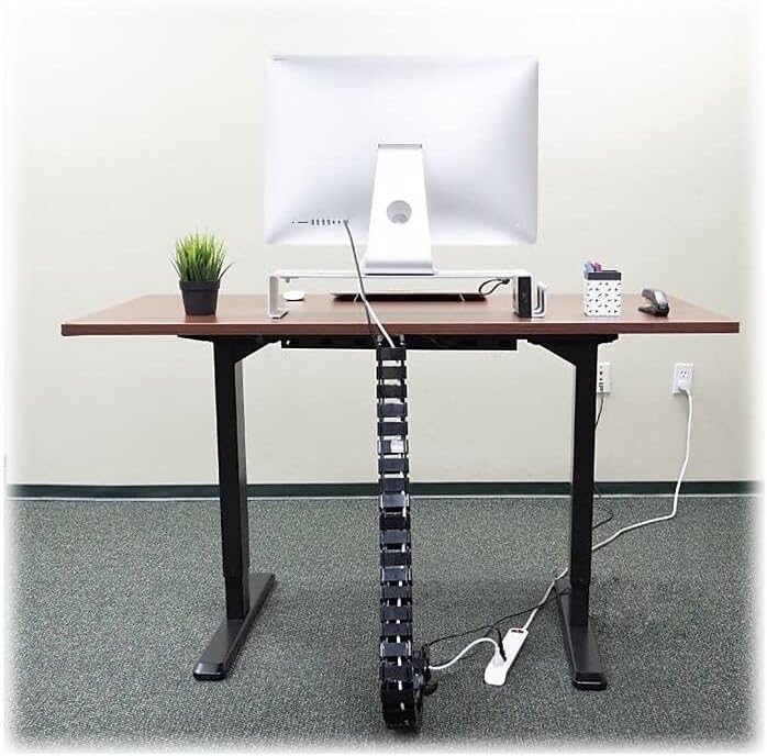 Mount-It! Cable Management Spine, 50" Desk Cord Organizer