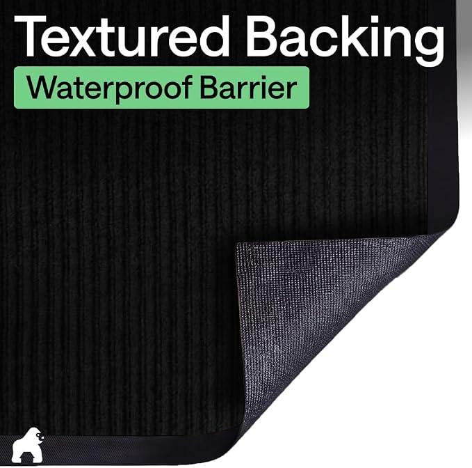 GORILLA GRIP Waterproof Traffic Guard Door Mat, Heavy Duty Entryway Mats
