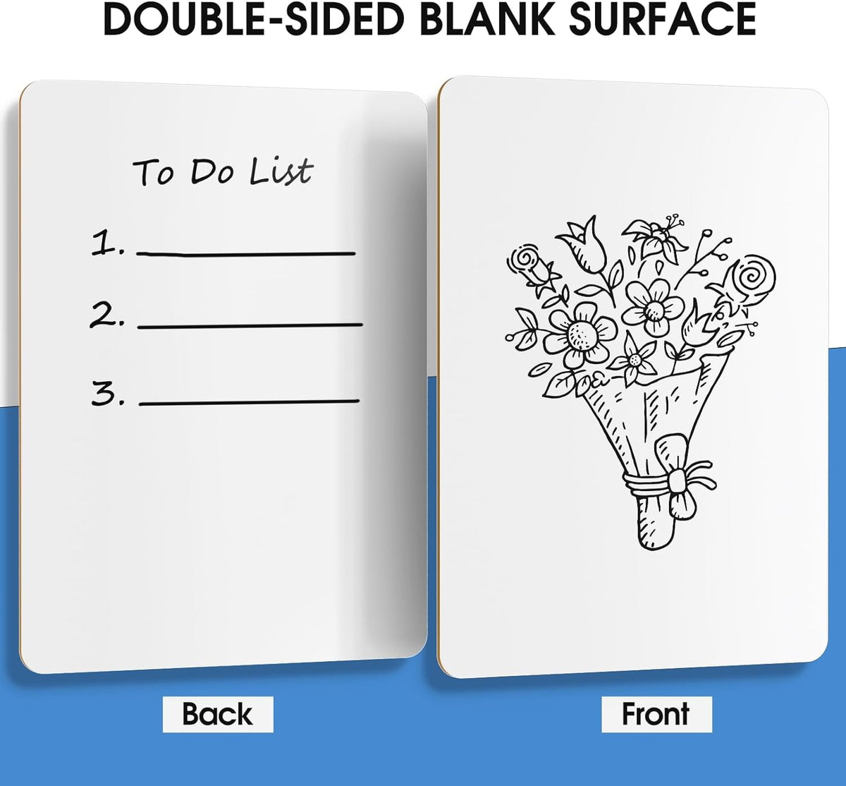 MaxGear Double Sided Dry Erase Board, 9'' x 12'' Small White Board, 24 Pack