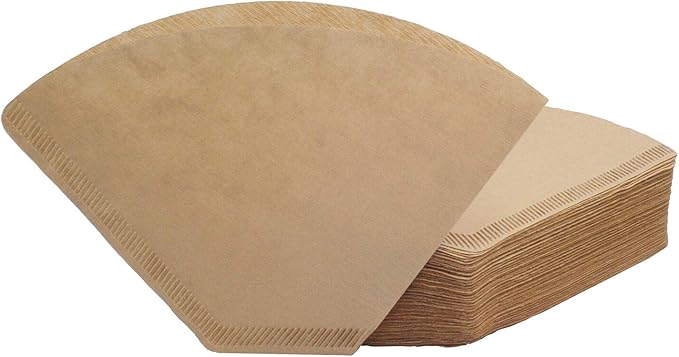 #4 Cone Coffee Filter 8-12 cup, Unbleached Natural Paper, No Blowout, Disposable