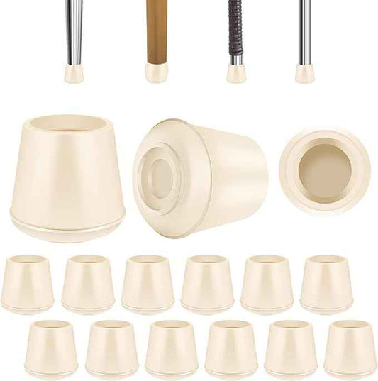 1-1/2" Round Rubber Chair Leg Tips Caps, Chair Leg Floor Protectors, Non-Slip