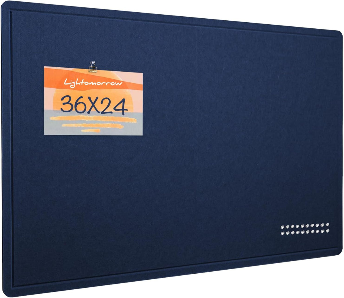 Felt Bulletin Board 36x24 inches, Decorative Pin Board for Home & Office