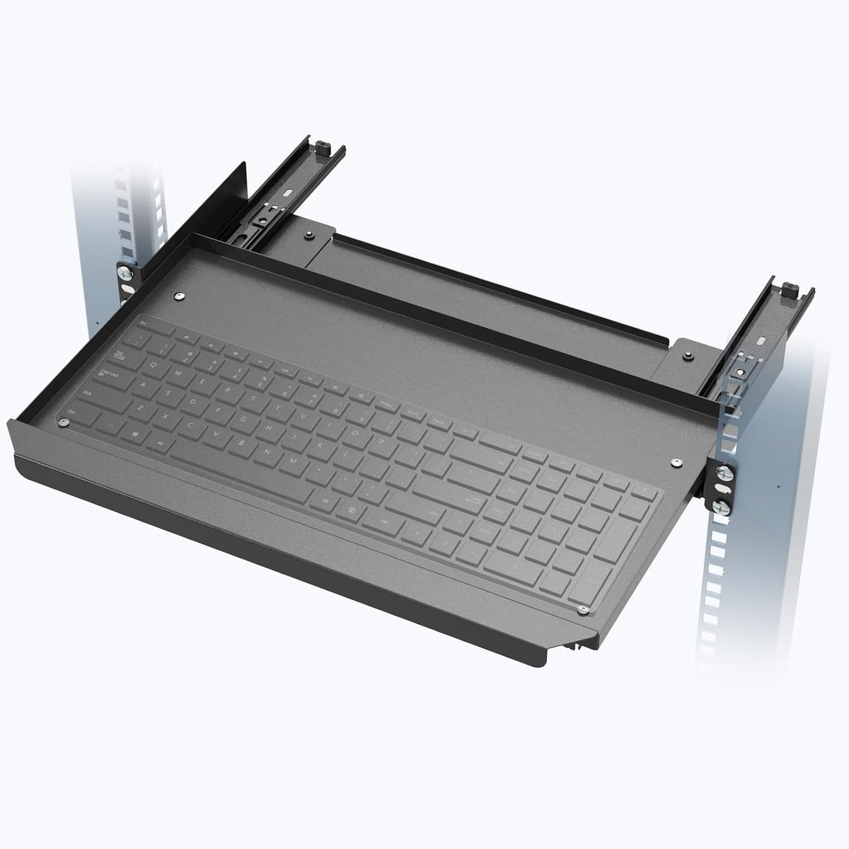 1U Rack Mount Keyboard Tray 9 1/4"-Deep
