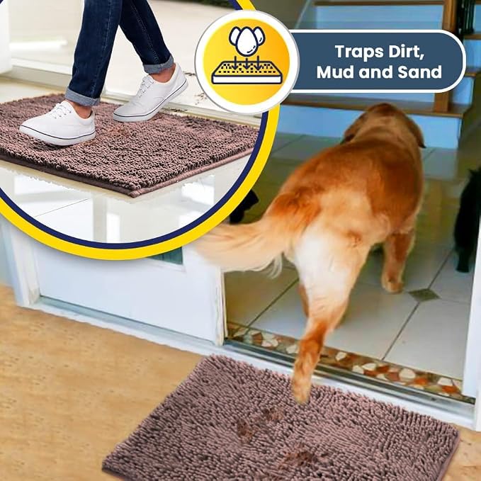 Muddy Mat® | Super Water Absorbent Door Mat Indoor, Microfiber Quick Dry