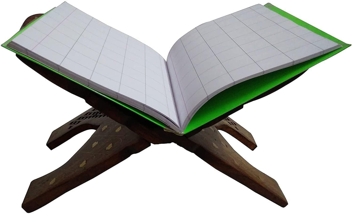 Wooden Handmade Quran Geeta Bible Holder Support Stand Reading Book Holder Display Folding Religious Prayer Stand Wooden Holy Book Stand Medium Size 15 Inches Large Big Size
