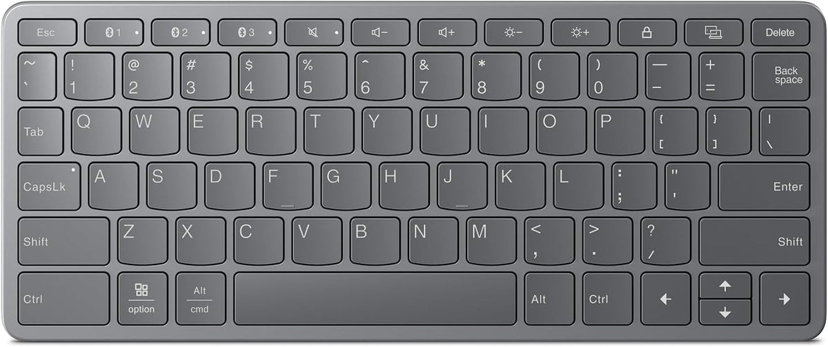 Lenovo Multi-Device Wireless Bluetooth Keyboard, Iron Grey