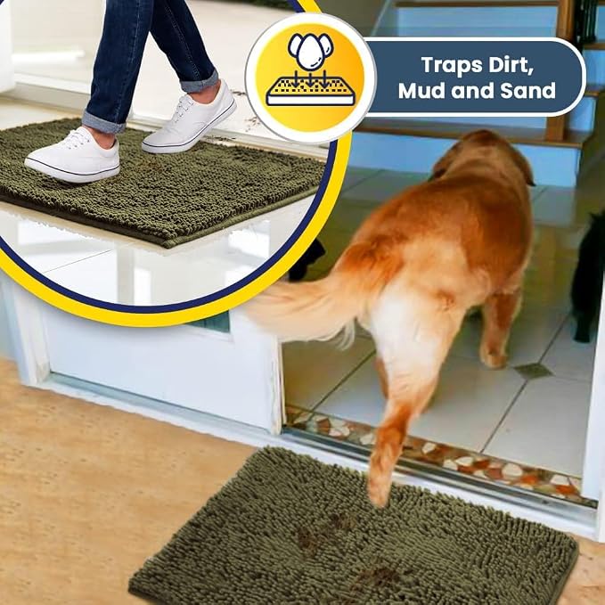 Muddy Mat® | Super Water Absorbent Door Mat Indoor, Microfiber Quick Dry
