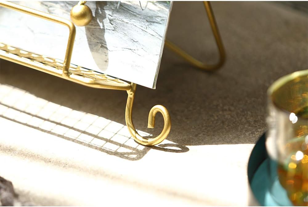 Jemeni Cookbook Stand for Kitchen, A Recipe Easel is Metal Birdcage Shaped