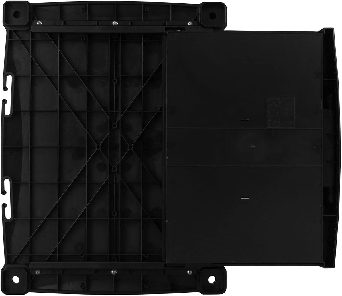 Kantek Two-Level Monitor Stand, 17" X 13.25" X 3.5" To 7", Black, Supports 50 Lbs
