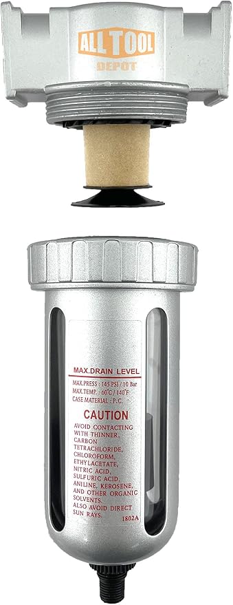 1/2" NPT MID FLOW Particulate Filter/Water Trap