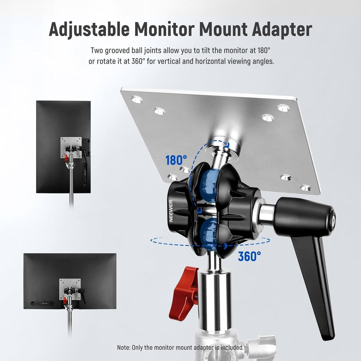NEEWER Monitor Mount Adapter with VESA Mount, Aluminum Alloy, MA001