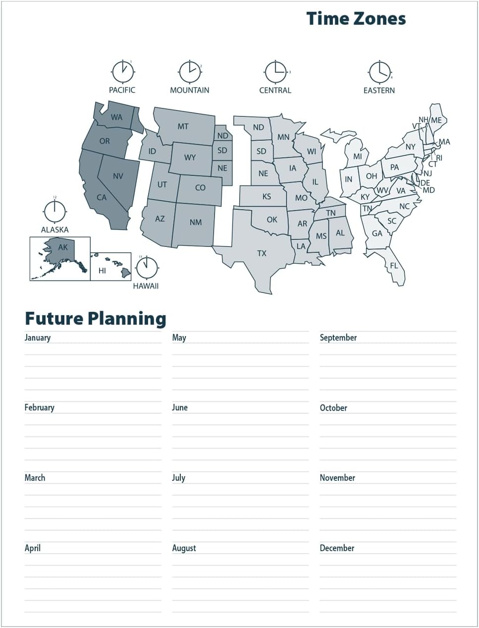 House of Doolittle 2025-2026 Two-Year Professional Weekly Planner, Black, 8.5 x 11 Inches, January - December (HOD272002-25)