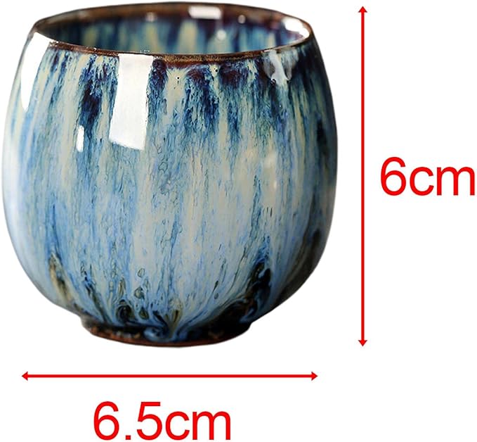 3X Ceramic Mug Tea Set Cups Chinese Cup Coffee Cup Handmade Handleless Ceramics