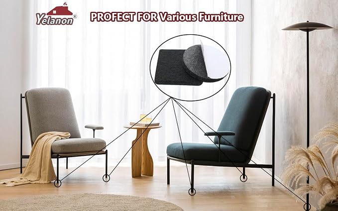 Yelanon Felt Furniture Pads -182 Pcs Premium Felt Pads