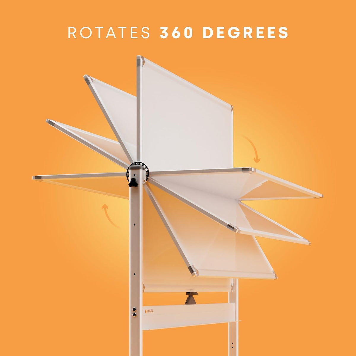 Kamelleo Rolling Whiteboard on Wheels 48" x 36", Double Sided White Board