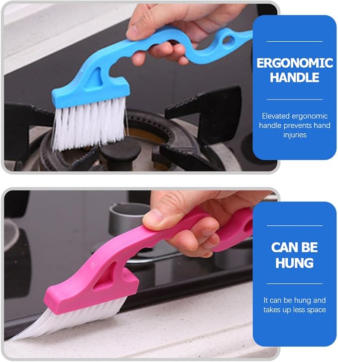 Ciieeo 8pcs Window Groove Cleaning Brush Set