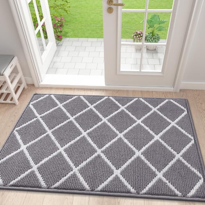 Finchitty Indoor Door Mat, Dirt Resistant and Absorbent, Low-Profile, Washable