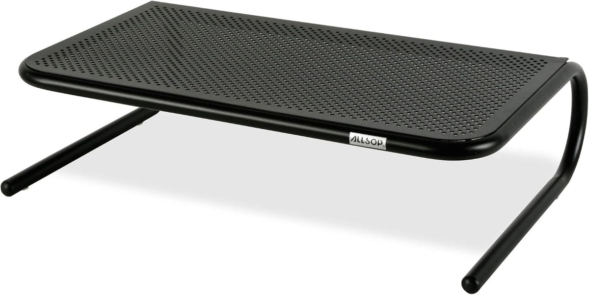 Allsop Metal Art Monitor Stand, 19" X 12.5" X 5.25", Black, Supports 30 Lbs