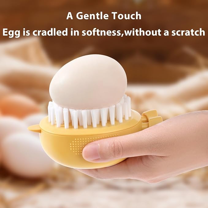 Egg Washer Cleaner for Fresh Eggs, Universal Egg Wash and Brush Scrubber for