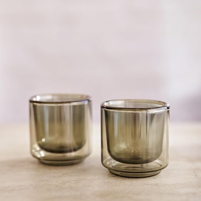 Terra Kaffe Fog Picco Espresso Glasses - 3 oz