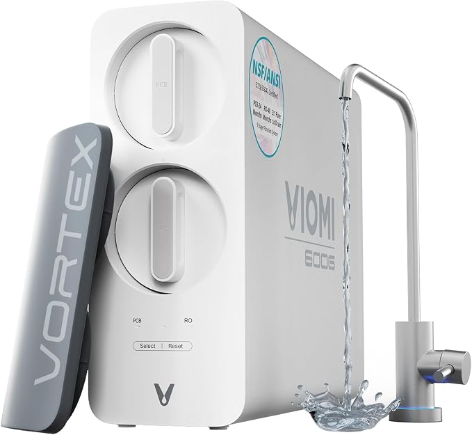 VIOMI® RO Water Filtration System, TDS PFOS&PFOA Reduction, 9 Stage Reverse